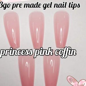 Pink 123Go! EnailCouture Coffin Gel Trial …